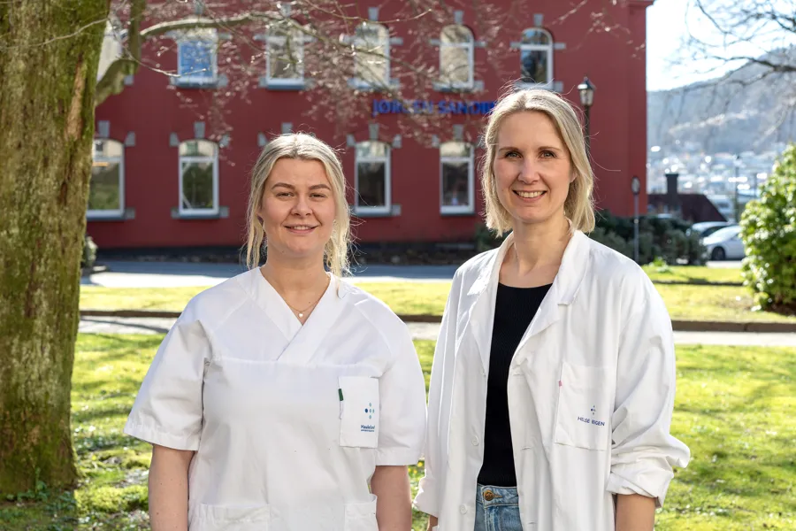 Myhre og Alme ved Haukeland universitetssjukehus